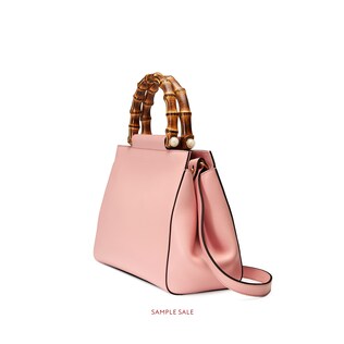 Gucci Nymphaea leather top handle bag