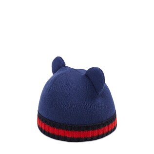 Baby knitted hat with ears