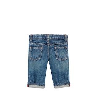 Pantalón de Bebé de Tejido Vaquero Lavado