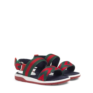 Toddler Chevron leather sandal