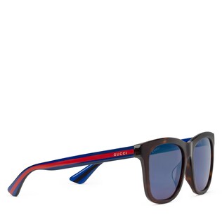 Square-frame acetate sunglasses