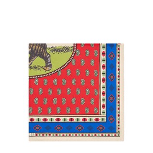 Tiger Moon Card print silk carre