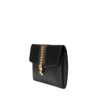 Sylvie leather maxi clutch