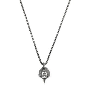 Anger Forest eagle head necklace in silver