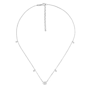 GG Running necklace in white gold