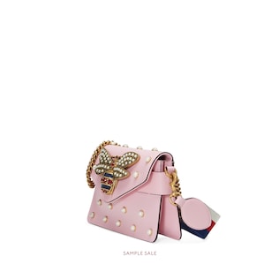 Broadway leather clutch
