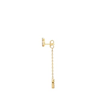 Double G earrings with diamonds