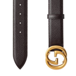 Cintura in pelle con fibbia GG