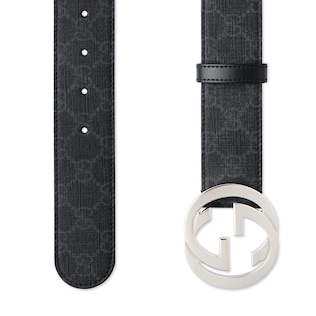 Belt with Interlocking G buckle
