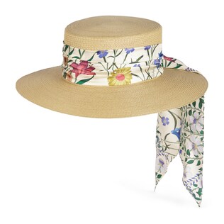 Papier hat with New Flora ribbon