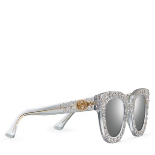 Occhiali da sole cat eye in acetato con stelle