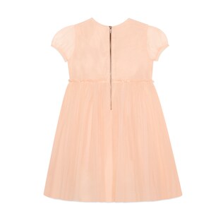 Children's tulle dress with embroidery
