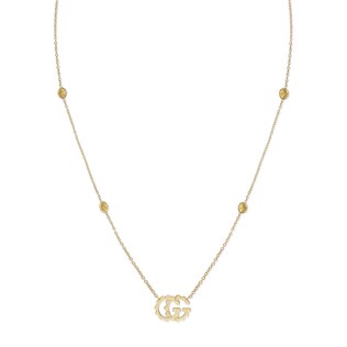 Double G necklace with topaz