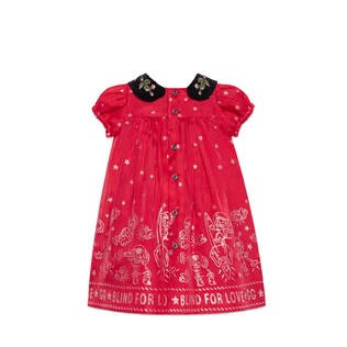 Baby glitter rocket cat dress