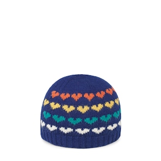 Baby hearts wool hat