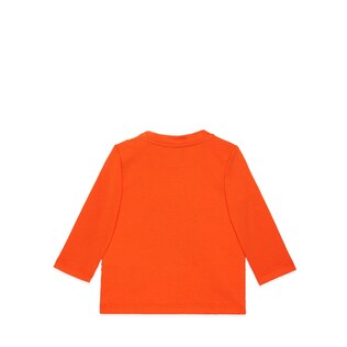 Baby cotton shirt with space cat print