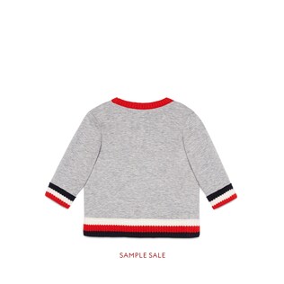 Baby jersey sweatshirt with monster