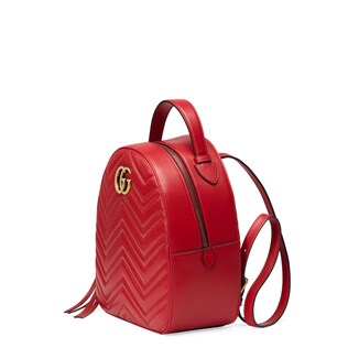 Mochila GG Marmont de Piel Acolchada
