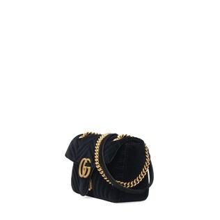 GG Marmont velvet shoulder bag