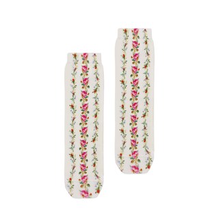 Rose print socks