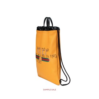 Gucci Coco Capitán프린트가죽 드로우스트링 백팩