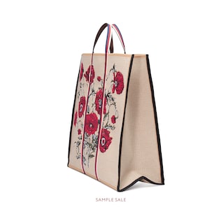 Poppy canvas tote