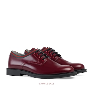 Chaussures pour enfant en cuir avec bande Web