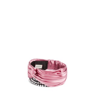 Silk headband with crystals