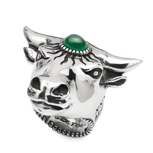 Anillo Anger Forest con Cabeza de Toro