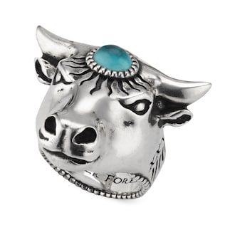 Anger Forest bull's head ring