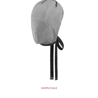 Crystal embroidered mesh mask