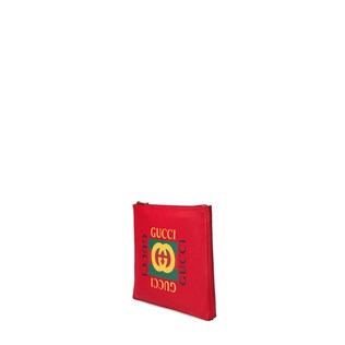 Gucci logo leather medium portfolio