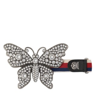 Crystal studded butterfly bracelet
