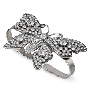 Bracciale da palmo con farfalla e cristalli