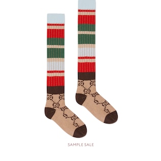GG striped wool socks