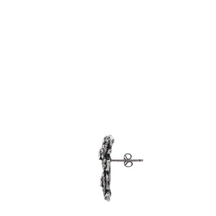 Crystal studded butterfly earrings