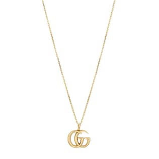 Double G yellow gold necklace