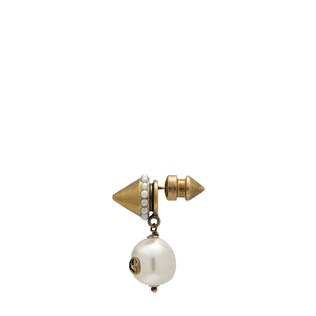Interlocking G pearl pendant earrings