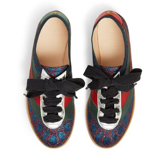 Falacer lurex GG sneaker with Web