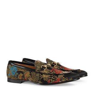 Gucci Jordaan jacquard loafer