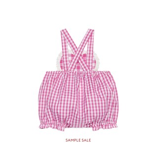Baby check overall with heart bib