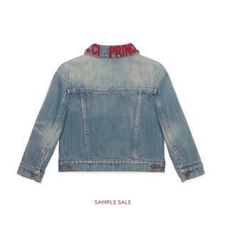 Children's denim jacket with Bosco and Orso