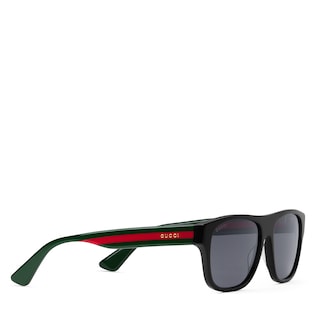 Rectangular frame sunglasses