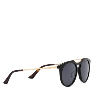 Sonnenbrille mit rundem Rahmen aus Acetat