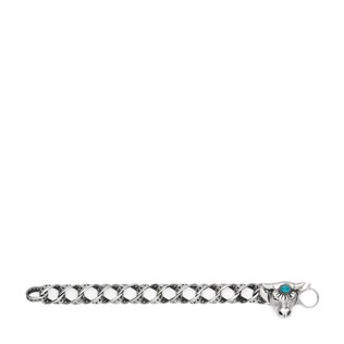 Anger Forest bull's head bracelet in silver
