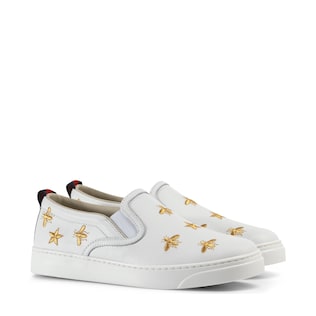 Sneaker in pelle con api e stelle