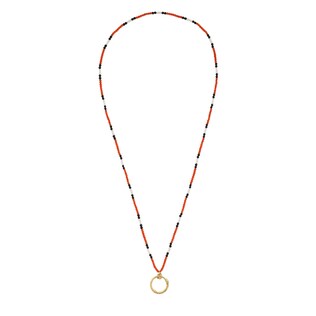 Collar con Cuentas y Colgante de Uróboros