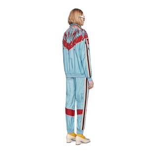 Embroidered nylon jacket