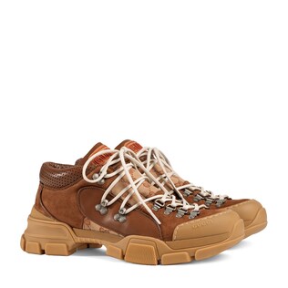 Leather and Original GG low-top trekking boot