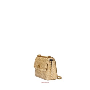 Straw mini shoulder bag